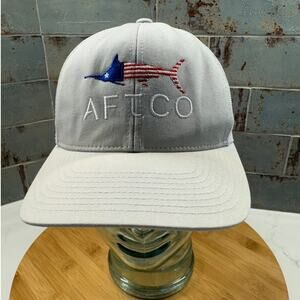 Aftco Trucker Hat Embroidered Stars and Stripes Fish
